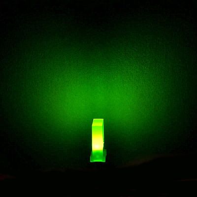 100pcs Rectangle 2X5X7mm LED Diode Green Ultra Bright Square LED Light Emitting Diode Lamp Green 257 Bulb Electrical Circuitry Parts