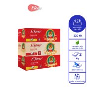 Khăn giấy lụa hộp rút Elène cao cấp lốc 3 hộp x 120 tờ hộp