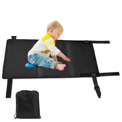 Kids Travel Airplane Bed Portable Toddler Flyaway Bed Footrest Hammock Kids Bed Airplane Seat Extender Baby Travel Essential Adhesives Tape