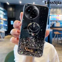 เคสมือถือสำหรับ Realme 11 5G ฝาหลังดาวดวงจันทร์ซิลิโคนใสการ์ตูนแมวป้องกันการตกสำหรับ Realme 11X 11 5G เคสใส่โทรศัพท์