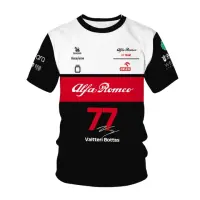 (in stock) 2022 Alpha F1 Formula One racing clothes cross-country casual men and women fashion fast dry short sleeves (free nick name and logo)