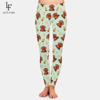 【CC】 LETSFIND Thanksgiving Turkey Print Leggings Waist  Elastic Workout Fashion Pants