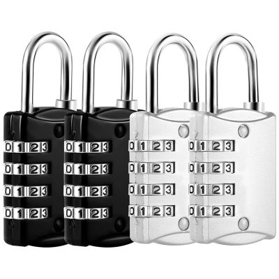 Combination Locks, 4 Digit Lock with Metal Code Lock, Weatherproof, Suitcase Lock, Combination Lock for Locker,Gym