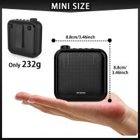 +【； Voice Amplifier 12W 1200Mah Multiftional Portable Mini Personal Voice Speaker With 2 Wired Microphones Storage Bag