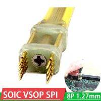 SOP WSON SOIC VSOP SPI แฟลช SOP8 8จุด1.27มิลลิเมตรตารางการแข่งขันคลิปขาการเขียนโปรแกรมการเผาไหม้ดาวน์โหลด P Robe 8pin