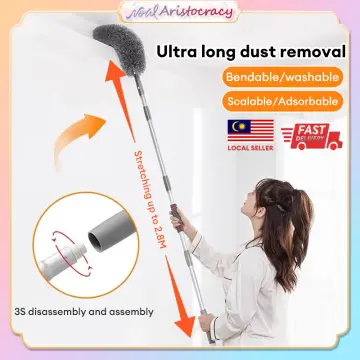 Long Handle Telescopic Gap Cleaning Flexible Duster Sweep Brush