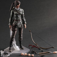 PLAY ARTS Lara Croft รูปการกระทำที่เพิ่มขึ้นของ Tomb Raider Ver. ตัวละครภาพยนตร์ภาพยนตร์หุ่นของเล่นรุ่น26เซนติเมตรร่วมที่สามารถเคลื่อนย้าย