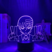 Eater Death Kid Led for Bedroom Decor Nightlight Kids Birthday Manga Night 3d Lamp