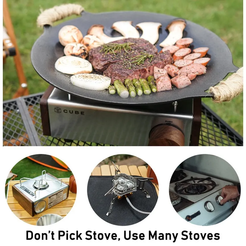 2023 Korean Barbecue Pan Maifan Stone Baking Pan 33CM/30CM Plate Non-Stick Frying  Pan Outdoor Card Oven Aluminum Plate BBQ Smokeless Grill Pan Suitable All  Stove