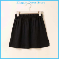 [KP Elegant]?? ผู้หญิงสไตล์ใหม่เสื้อปลอม Hem underกระโปรงมินิกระโปรงสีหวานกระโปรงสีทึบยืดหยุ่นสูงเอวกางเกงเด็กผู้หญิงกระโปรง Extender เสื้อผ้า