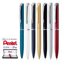 Pentel ปากกาโรลเลอร์ หมึกเจล เพนเทล Sterling Twist 0.7mm - หมึกเจล: สีน้ำเงิน