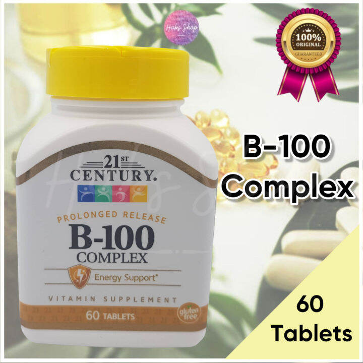 21st Century, B-100 Complex, Prolonged Release, 60 Tablets | Lazada PH