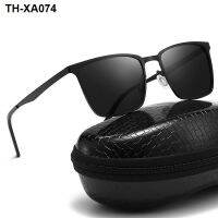 New men polarized sunglasses square for night vision driving