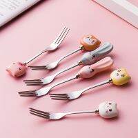 Cute Cartoon Animals Cat Panda Rabbit Coffee Tea Spoon Stirring Spoon Children Soup Coffee Scoop Dinnerware Kitchen Accessories