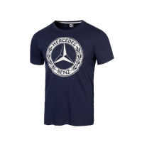 Mercedes-Benz เสื้อคอกลม สีน้ำเงิน สกรีนโลโก้ดาวเบนซ์คลาสสิก ปี 1926