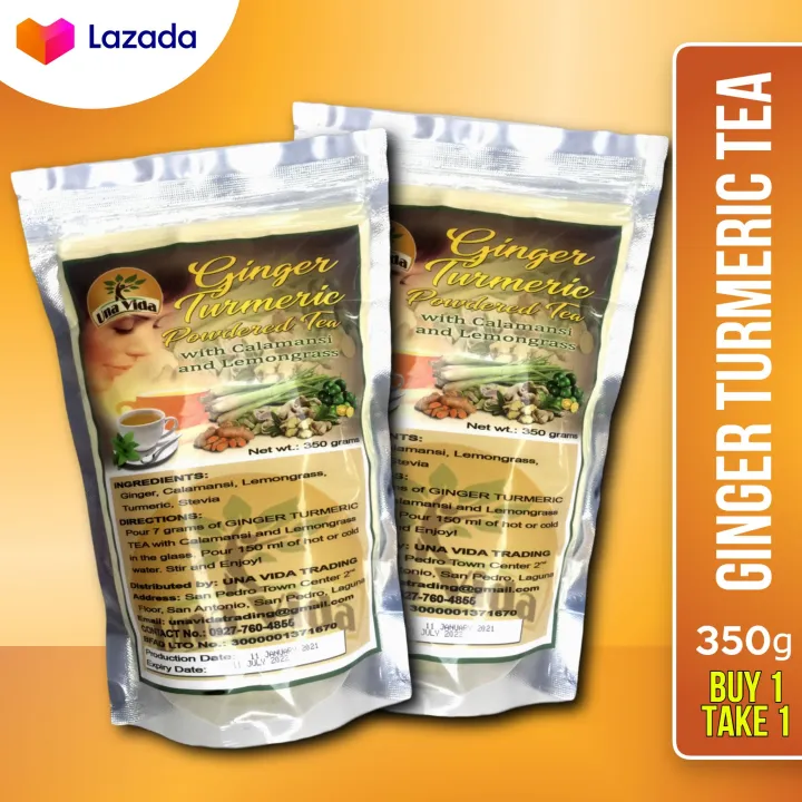 Buy 1 Take 1 Original Una Vida GINGER TURMERIC TEA 350g luyang