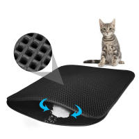 Cat Litter Mat Waterproof Double Layer Litter Cat Bed Pad Litter Box Car Mat For Cats Mat Trapper House Cleaner Products