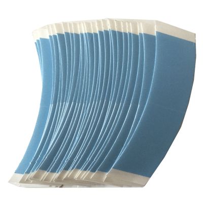 36 pieces 7.6 cm* 2.2 cm blue double side tape lace front wig tape arc double sided Tape for toupee wig adhesive