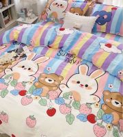 ชุดผ้าปูที่นอน ครบเซ็ต 6 ชิ้น (พร้อมผ้าห่ม) ราคาถูก ขนาด 6ฟุต 5ฟุต 3.5ฟุต Bedding set