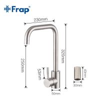 Frap Stainless Steel Kitchen Faucet Brushed Process Swivel Basin Faucet 360 Degree Rotation Hot &amp; Cold Water Mixers Tap Y40107/8