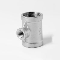 1/8 1/4 3/8 1/2 3/4 1 1-1/4 1-1/2 BSP Female Tee 3 Way 304 Stainless Steel Reducer Pipe Fitting Coupling Connector Joint