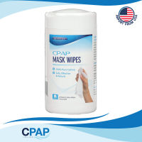 CPAP Mask Wipes  1 กระปุก บรรจุ 62 ชิ้น - RESPURA แผ่นมาส์กเช็ดทำความสะอาดหน้ากาก CPAP