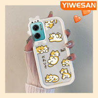 YIWESAN เคสสำหรับ Xiaomi Redmi 10 5G Redmi Note 11E 5G Redmi 11 Prime 5G เคสการ์ตูนแมวน่ารักใหม่ซิลิโคนนิ่มสีสันสดใสเคสโทรศัพท์โปร่งใสเคสกันกระแทกเคสป้องกันเลนส์กล้องรูปสัตว์ประหลาดน้อยน่ารัก