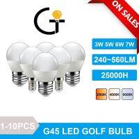 [HOT QQZIWWUJJWG 104] 1 10พลังงานที่มีประสิทธิภาพหลอดไฟ LED G45 E14 E27 AC220V 240โวลต์3วัตต์5วัตต์6วัตต์7วัตต์3000พัน4000พัน6000พัน220 Led กอล์ฟหลอดไฟโคมไฟสำหรับตกแต่งบ้าน