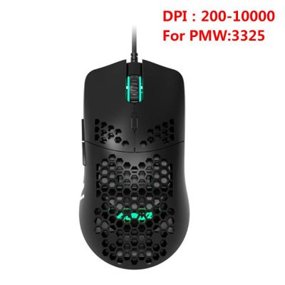 AJ390AJ39Light Weight Wired Mouse Hollow-out Gaming Mouce Mice 6 DPI Adjustable 7 Keys for Windows 2000XPVista7810 Systems