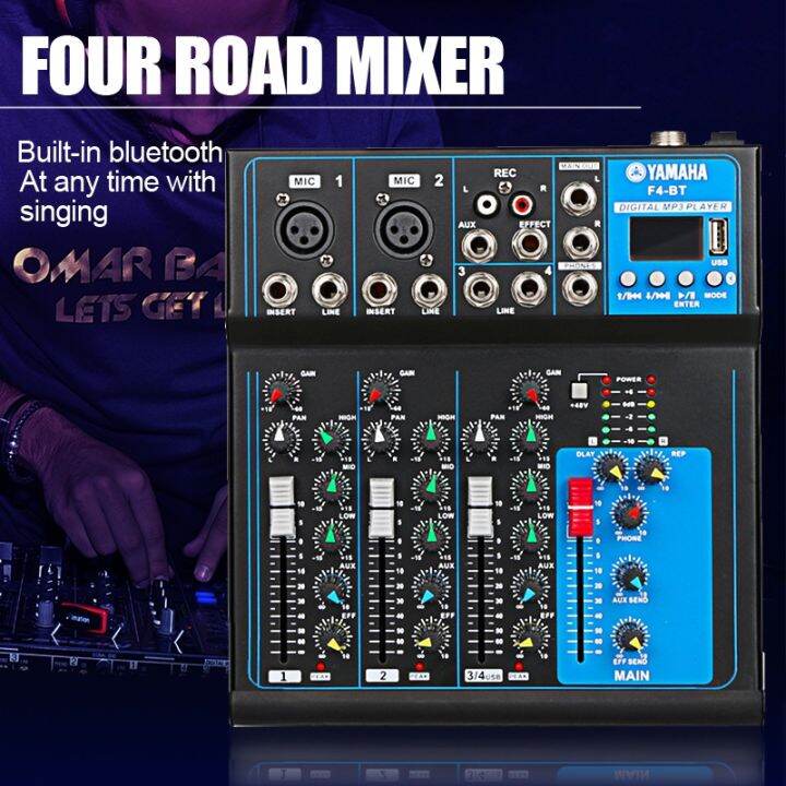 ♕Yamaha 4 Channel Audio Mixer With USB Bluetooth Sound Mixer F4♀ Lazada PH