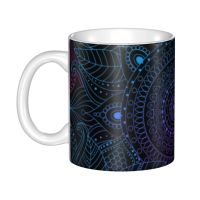 DIY Oriental Mandala Of Spirituality Night Winter Ceramic Mugs Customized Bohemian Coffee Cups Creative Gift