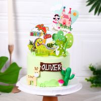 【CW】◙❧  Flags Toppers Kids Happy Birthday Dessert Decoration Wedding Baking Supplies