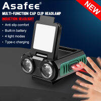 Asafee G11 500LM XPG+LED multifunctional ultra bright headlights multiple gear switch built-in battery Type-C USB charging IPX4 waterproof