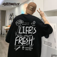 Doodle Clothes Women Short Sleeve Hip Hop T-shirt Summer Loose Sleeve Trend All Go with Hong Kong Style Instagram Teen T-shirt