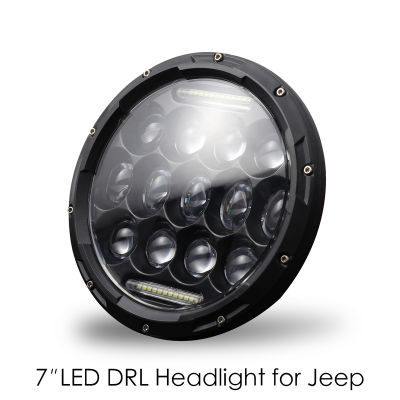 1PCS 7 Inch 300W LED Headlight Super Bright LED Light Head Lamp For Jeep Wrangler JK TJ CJ Built-In EMC For Anti-Glare