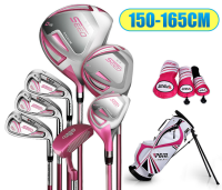 ชุดไม้กอล์ฟ PGM SEED BOY/GIRL GOLF with Bag Set 7pcs สีชมพู (ส่วนสูง 150-165 cm.) (JRTG005)