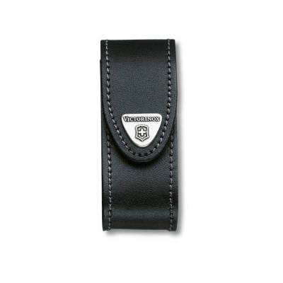 Victorinox ปลอกใส่มีดพับ มีดพกพา SAK-ACC, 4.0520.3 belt pouch, black leather