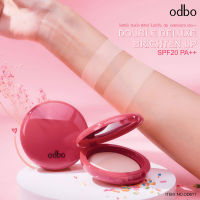 ODBO Double Deluxe Brighten up SPF20 PA++ OD611 โอดีบีโอ แป้งพัฟ + ไฮไลท์ เพิ่มความฉ่ำวาวบนใบหน้า