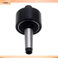 RUHAN เหล็กอัลลอยด์ เครื่องช่วยจัดการสต็อก tailstock สำหรับงานไม้ MT1 สีดำสีดำ โลหะทำงานกลึงเครื่องมือติดผนัง ทนทานต่อการใช้งาน ที่จับเครื่องมือกลางแบบหมุน เครื่องมือกลึงโลหะ