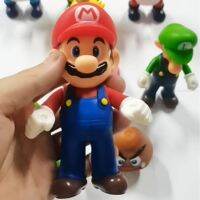 Super Mary Series Action Figureของเล่นMario Bros Luigi Yoshi Donkey Kong Warioอะนิเมะชุดเครื่องประดับเด็กของขวัญวันเกิด