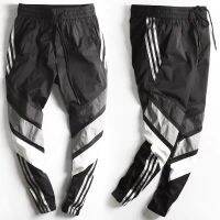 Spring Summer Sports Pants Men Tooling Pants Male Beam Feet Male Youth Version Closing Feet Nine Points Pants Casual Pant