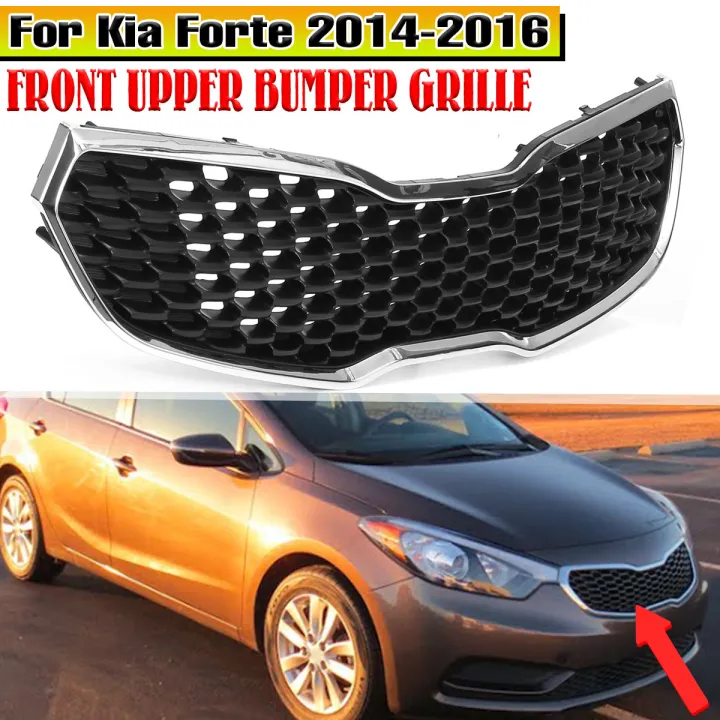 1pcs Car Front Bumper Grill Grille Assembly Chrome Car Exterior ...