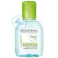 Bioderma Sebium H2O 100 mL ขวดสีเขียว ผลิตภัณฑ์ทำความสะอาดผิวหน้าและเครื่องสำอางค์สำหรับผิวมันและผิวเป็นสิว