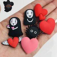 1PCS PVC ญี่ปุ่นอะนิเมะน่ารักแม่เหล็กติดตู้เย็น Kawaii Heart Faceless ถ่านหินตู้เย็นสติกเกอร์แม่เหล็กเด็กของขวัญเครื่องเขียนของเล่น-Lianeur