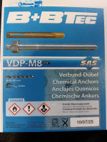 พุกเคมีหลอดแก้วFASTENIC B+BTec VDP-M8 5/16"มี10แท่ง/กล่อง