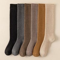 【Sock shop】ฤดูหนาวหนาถุงน่องผู้หญิงเทอร์รี่ถุงเท้าเข่าสูงหญิงที่อบอุ่นข้นถุงเท้ายาวชุด Calcetines Medias