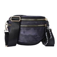 Nylon Fanny Waist Bags Women Semicircle Casual Zipper Female Casual Crossbody Bags Sling Chest Pack Multi-Purpose Daily Bags New