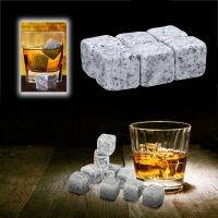 【CW】 6Pcs Whiskey Stones Sipping Mold Drinking Alcohol Wine Rocks Cooler Wedding Bar Accessories