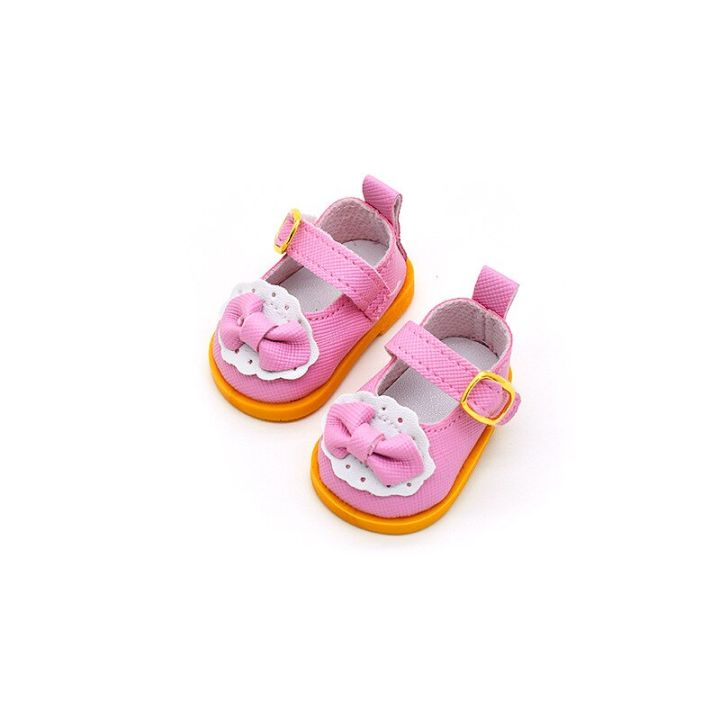 รองเท้าตุ๊กตาหนัง-pu-ลายลูกไม้1คู่สำหรับตุ๊กตา-bjd-ของเล่นขนาดเล็กรองเท้าตุ๊กตารองเท้าตุ๊กตาน่ารักสำหรับอุปกรณ์ตุ๊กตารัสเซีย5ซม