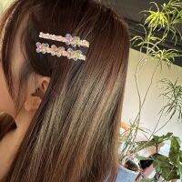 Korean Hair Accessories Acrylic Rhinestone Butterfly A Pair Of Hairclips Word Clip Sweet Girl Flower Barrettes Side Clip Bang Clip